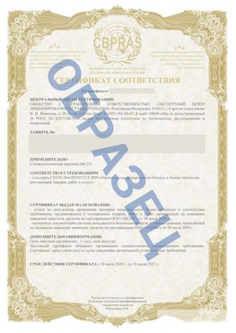 Образец Сертификат СТО 01.064.00220722.2-2020 Невьянск Сертификат СТО 01.064.00220722.2-2020 